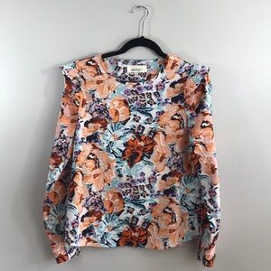Anthropologie Porridge Floral Blouse Small